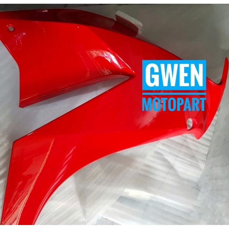 Cover Middle Fairing Body Samping Sayap CBR150R CBR 150R K45A Lokal Bohlam Mata Dua Merah Red 64330K