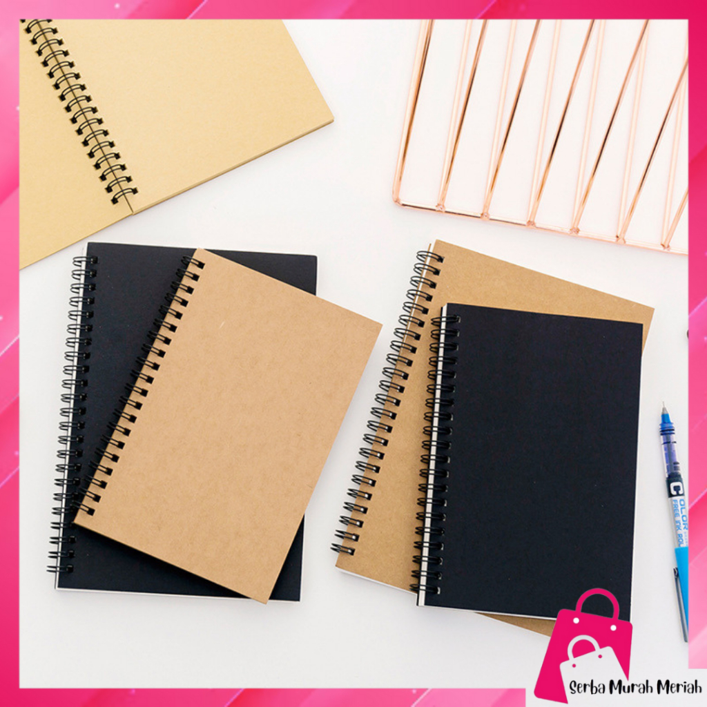 

SMM Buku Tulis Catatan Notebook Jurnal isi 50 Lembar Cover Transparan Blank Spiral Notebook Transparant