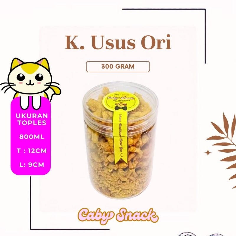 

Caby Snacks Keripik Usus Ori 300gr + toples termurah dikirim ke alamat langsung Cod Gratis ongkir Jawa Timur