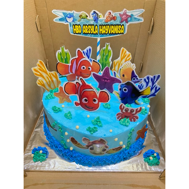 

cake ulang tahun tema ikan/cake ulang tahun anak/cake ulang tahun semarang/cake ulang tahun uk 24 /cake by osaki