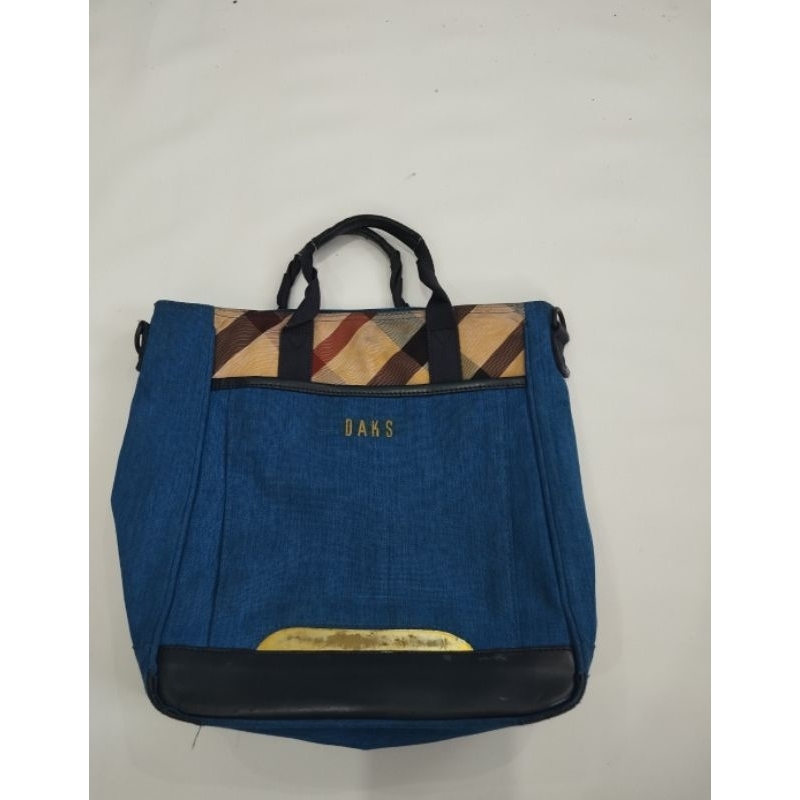 tote bag DAKS biru l