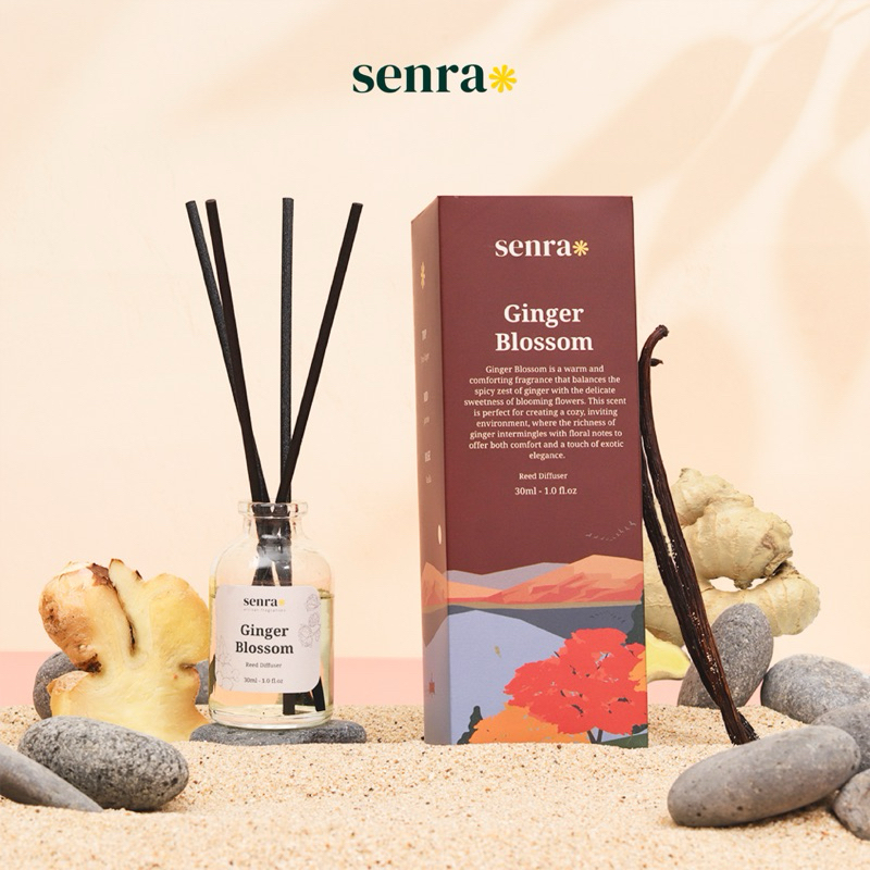 Senra Reed Diffuser - Ginger Blossom (Artisan Home Fragnance)