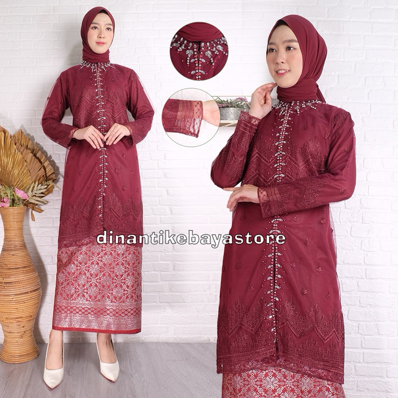 Kebaya Sanghai Tile Payet Kebaya Tunik Tunik Tile Kebaya Modern Kebaya Terbaru