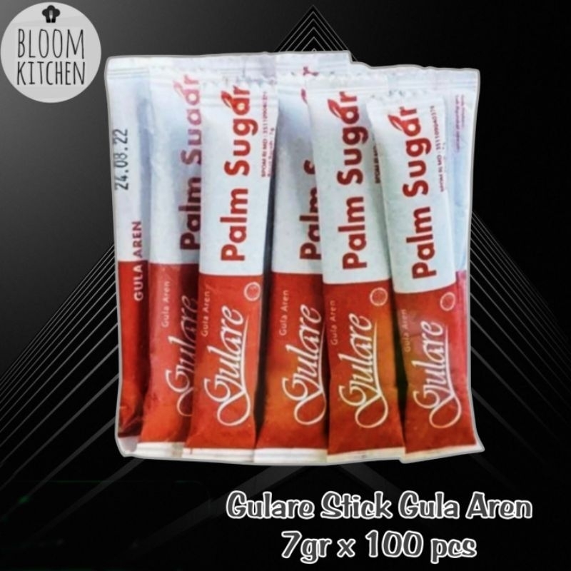 

GULARE BROWN SUGAR STICK PREMIUM 7gr / Gula AREN PALM Stik Sachet 7 gr x 100pcs
