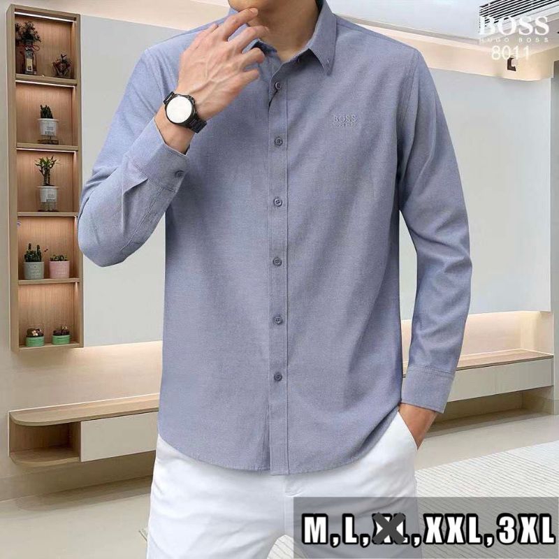 KEMEJA LENGAN PANJANG PRIA HUBOS677 KEMEJA IMPORT FASHION BRANDED