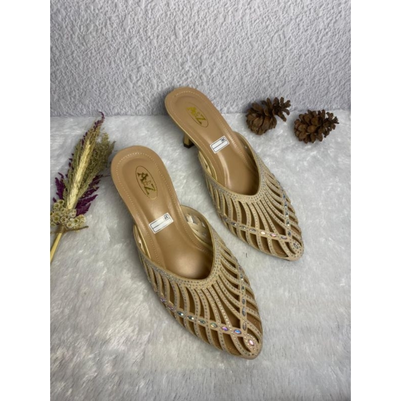 A&Z - Heels slop 7cm / Heels pesta / Heels kondangan / Heels nikahan AZ 01
