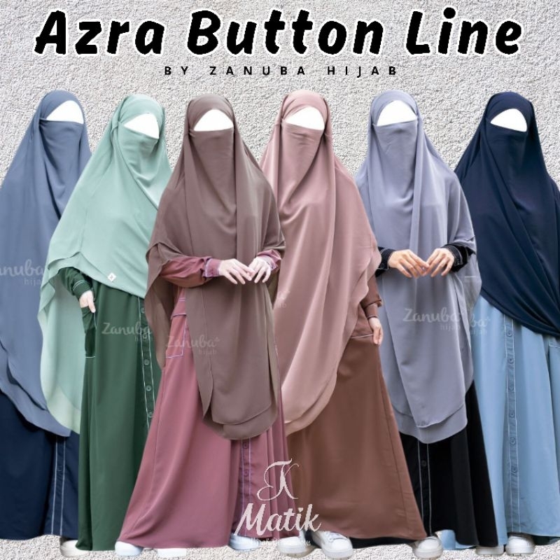 Gamis Azra Button Line by Zanuba Hijab