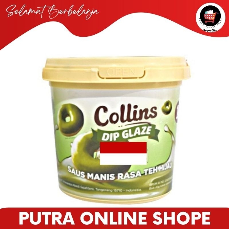 

Collins Dip Glaze Green Tea/Topping Es Kulkul/Topping Kue/Topping Roti Bakar/Topping Corndo Mozzarella