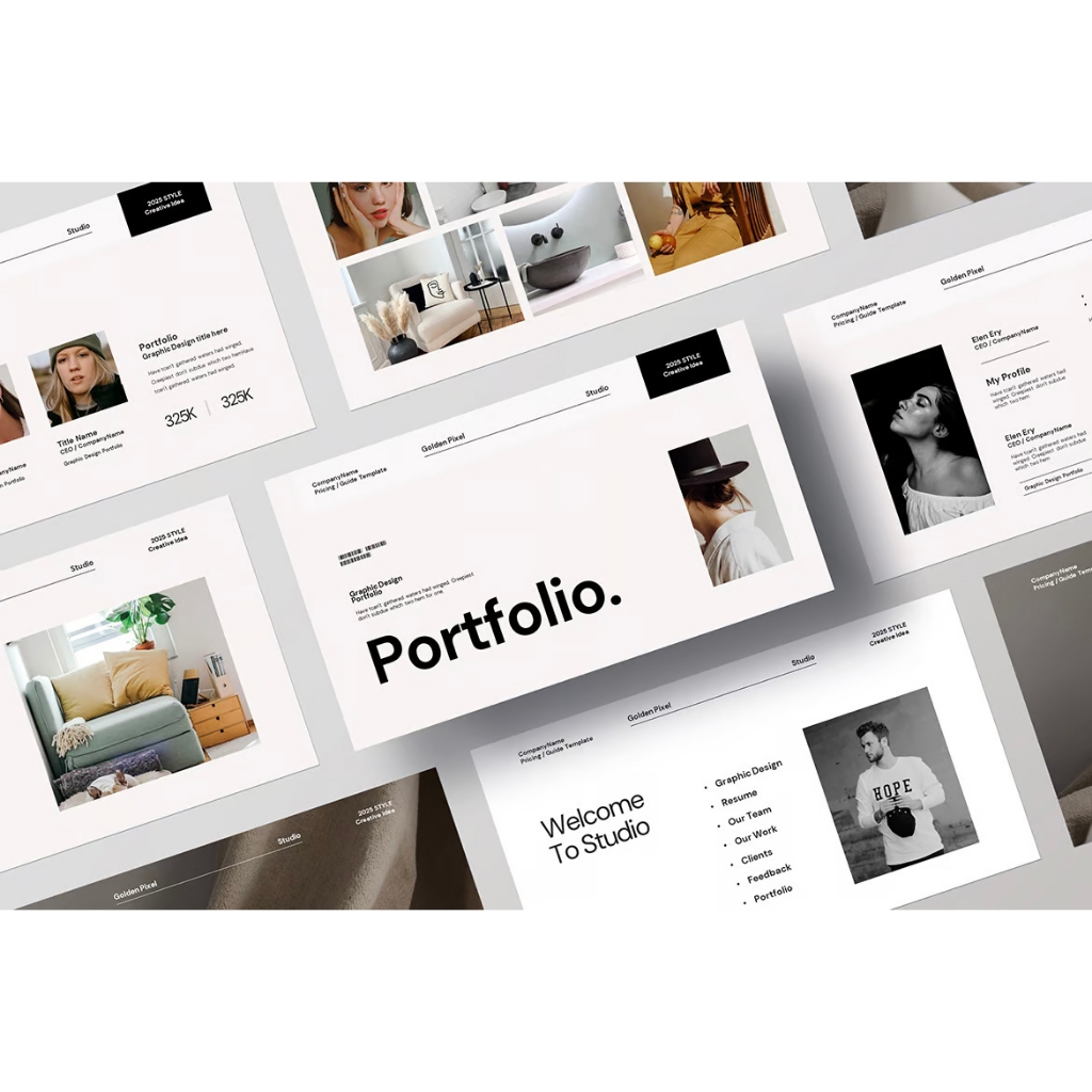 Presentasi Portofolio dan CV | Power Point | Keynote | Business Plan | Google Slides | PPT | PORTOFO