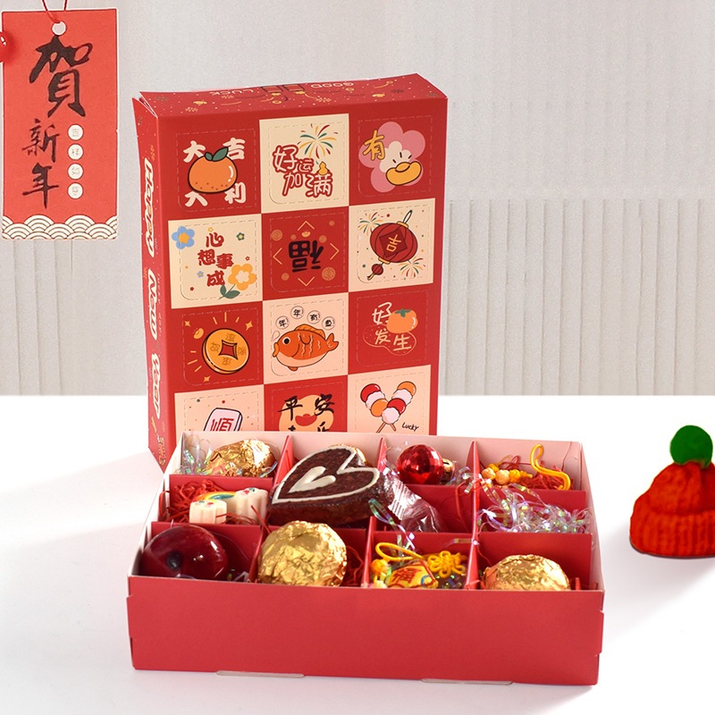 

Paperbox Hari Raya Imlek Gong Xi Fat Chai isi 12 Grids