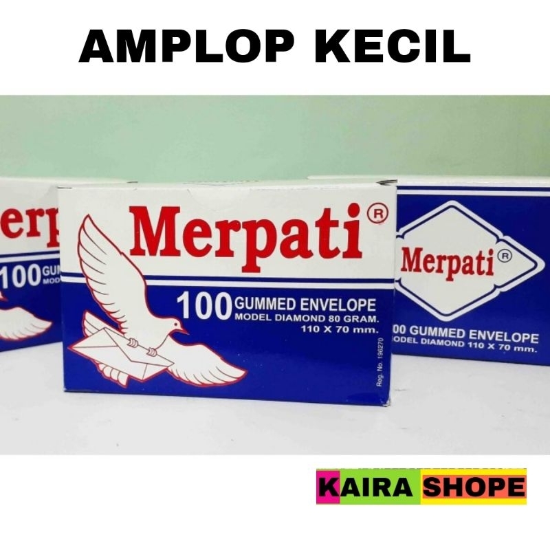 

amplop kecil merpati ukuran 110 × 70 mm isi 100 pcs cocok buat hadiah