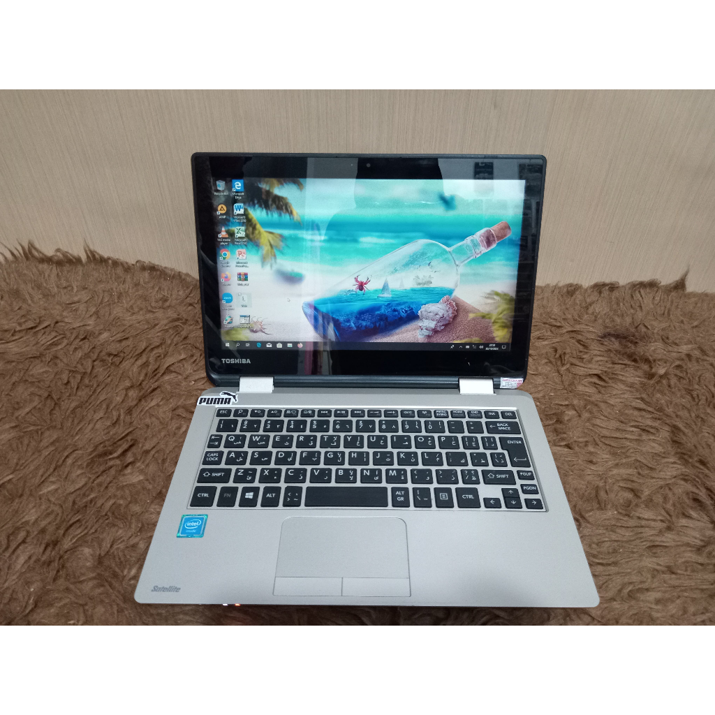 Notebook Toshiba satellite L10W ram 4gb hdd 500gb intel celeron n3050 murah