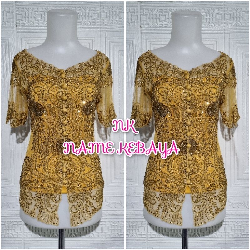 atasan kebaya sabrina kebaya gold kebaya pendek kebaya sabrina kebaya wisuda + longtorso bisa COD