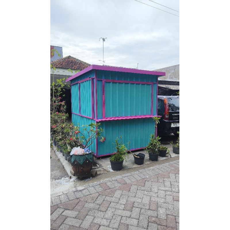 Booth Container ukuran 2x2,5x2 Booth jualan murah Booth baru murah booth kekinian booth container pr