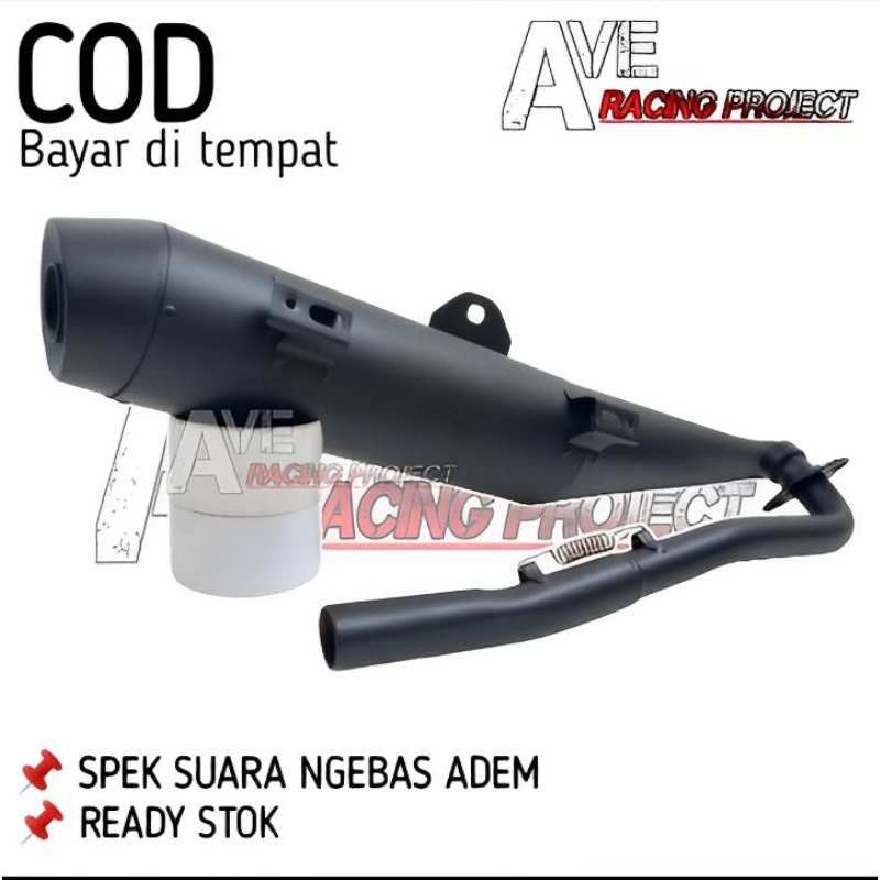 KNALPOT STANDAR RACING TSUKIGI SUPRA X125 FI, REVO BLADE ASTREA