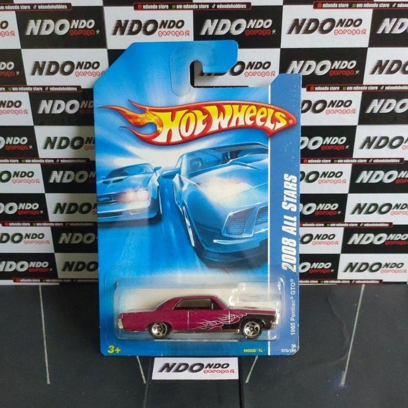 Hot Wheels 1965 Pontiac GTO Red Candy - 2008 All Stars