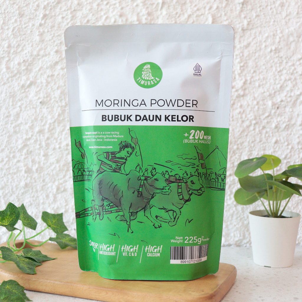 

225G Organic Moringa Powder - Bubuk Daun Kelor Organik - TIMURASA