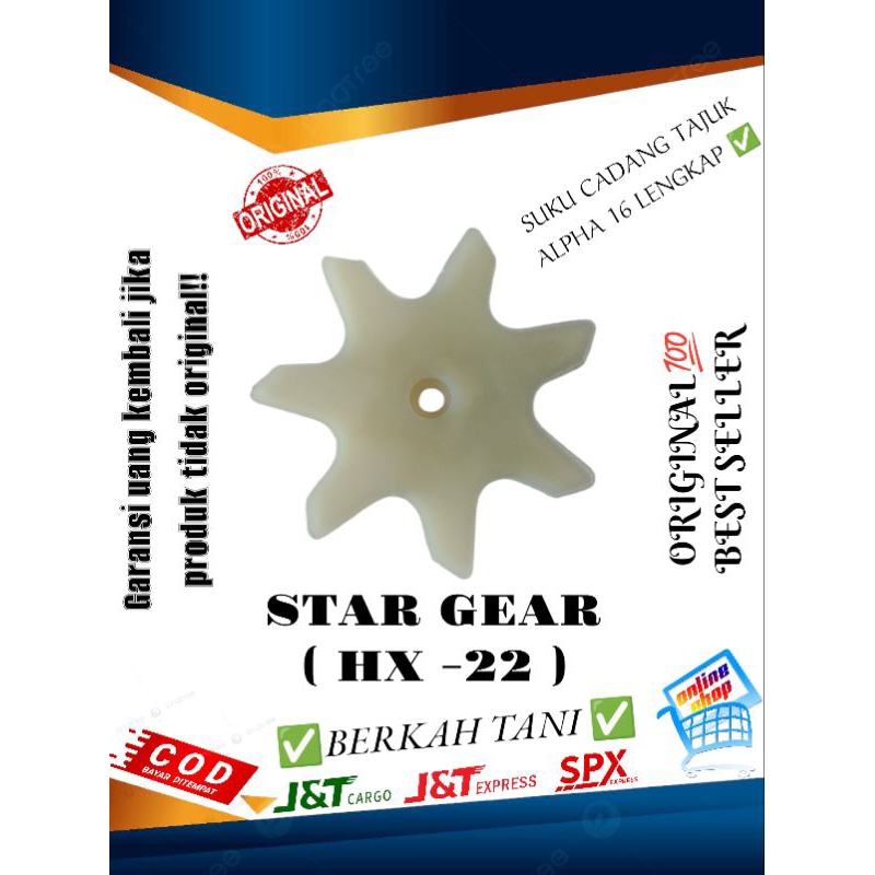 sperpart tajuk alpha / suku cadang tajuk alpha alat tanam jagung star gear hx 22