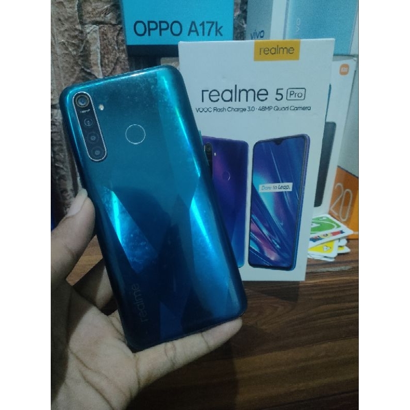 Realme 5 Pro Ram 8/128 GB fulset nominus garansi 7 hari pengembalian