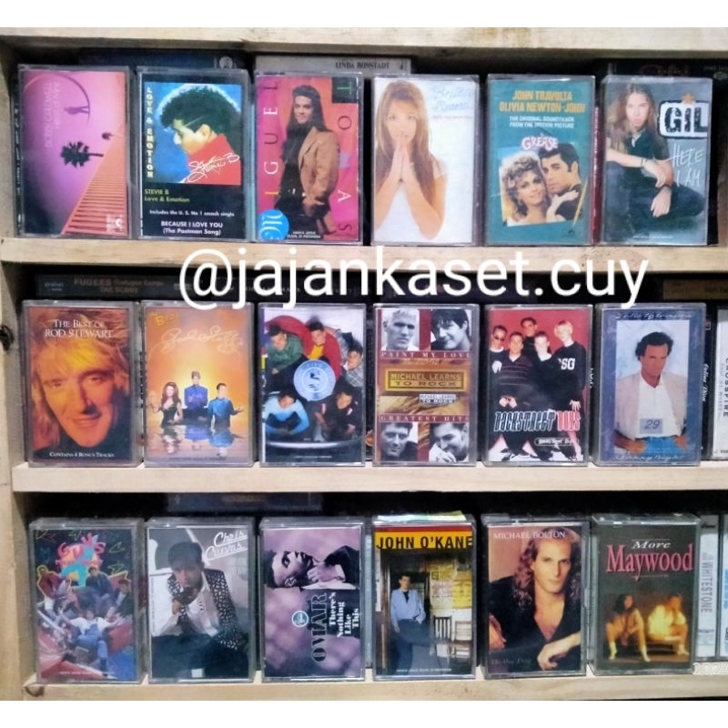 KASET PITA BACKSTREET BOYS OMAR GIL FIVE ROD STEWART BRITNEY SPEARS BARANG UNIK BARANG JADUL BARANG 