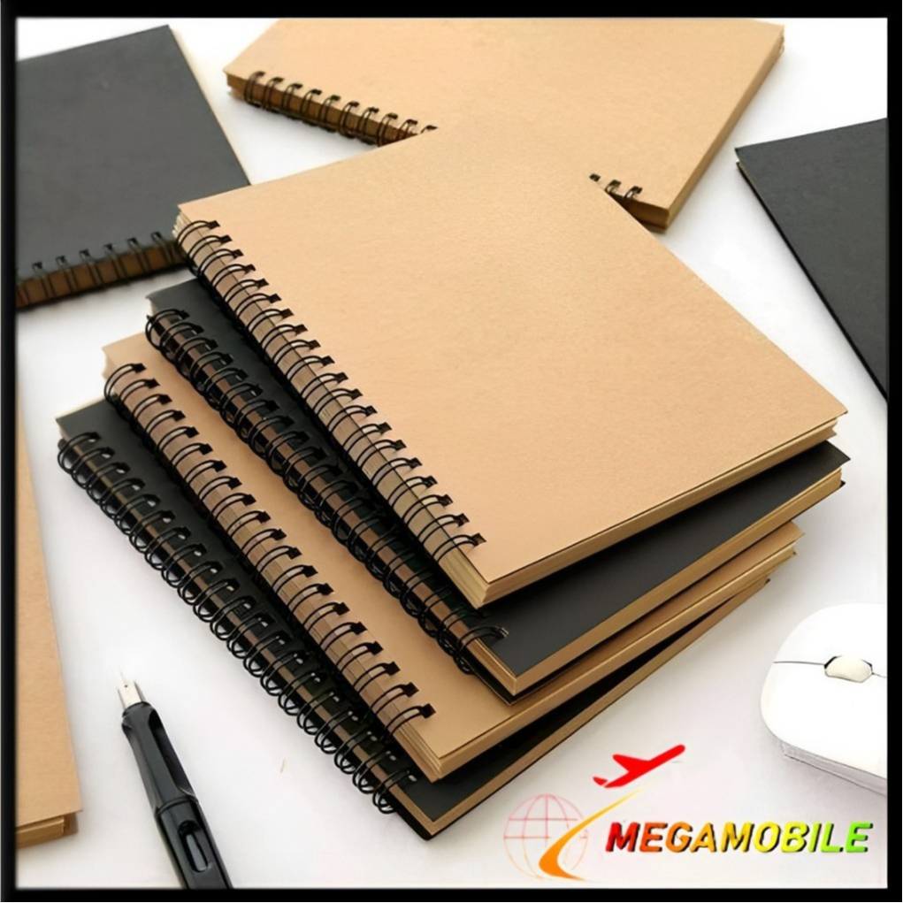 

MM - Buku Tulis Catatan Notebook Jurnal isi 50 Lembar Cover Transparan Blank Spiral Notebook Transparant