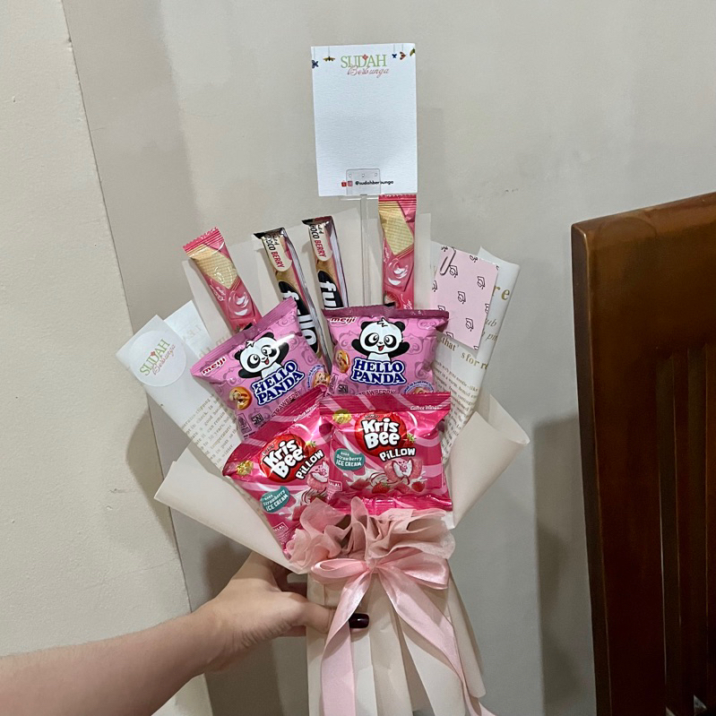 

Snack Bouquet Small (Cocok untuk Wisuda, Hari Ibu,Ulang Tahun, Sempro, dll)