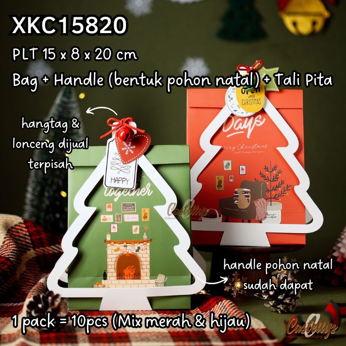 

XKC 15820 Kotak Kue Natal Cookies Permen Hampers Christmas