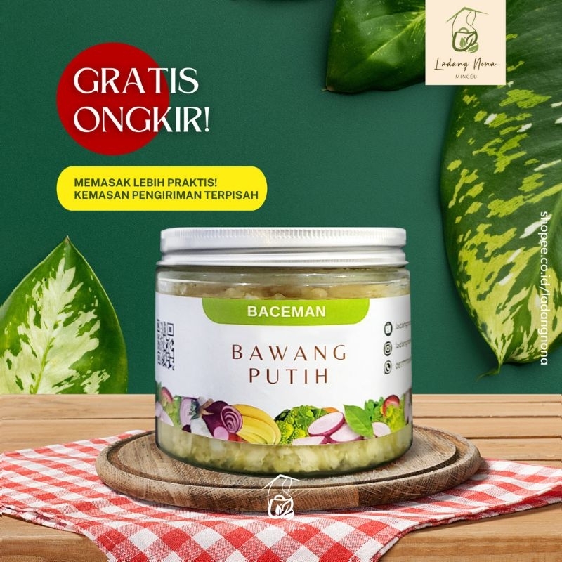 

Baceman Bumbu cincang Bawang Putih Premium Pertanian Ladang Nona