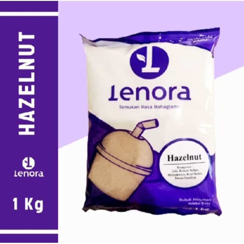 

LENORA RASA HAZELNUT Bubuk minuman hazelnut /Serbuk minuman/Powder drink Rasa Hazelnut