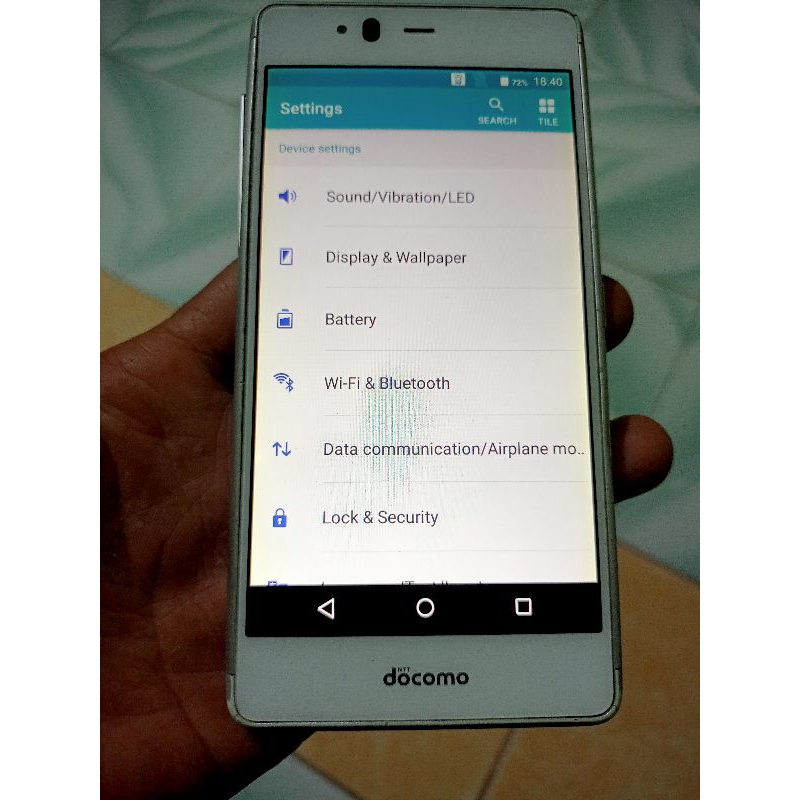 Fujitsu docomo f03h.ada minus liat deskripsi
