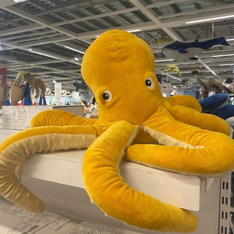 Boneka Gurita Kuning Jumbo Bulu Halus IK3A Blavingad