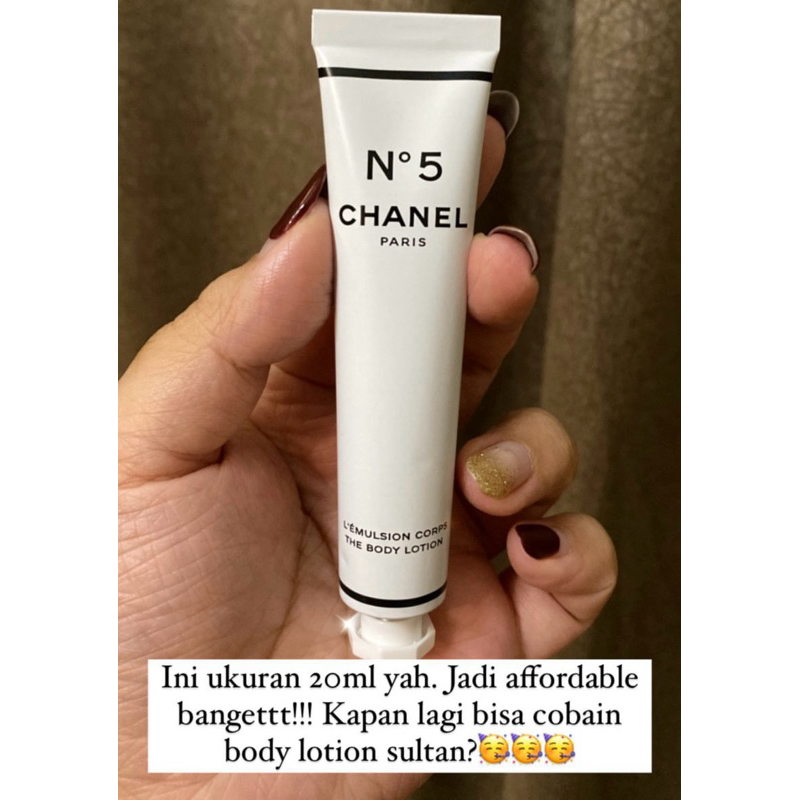 Chanel No 5 The Body Lotion travelsize 20ml (no box pisahan set)
