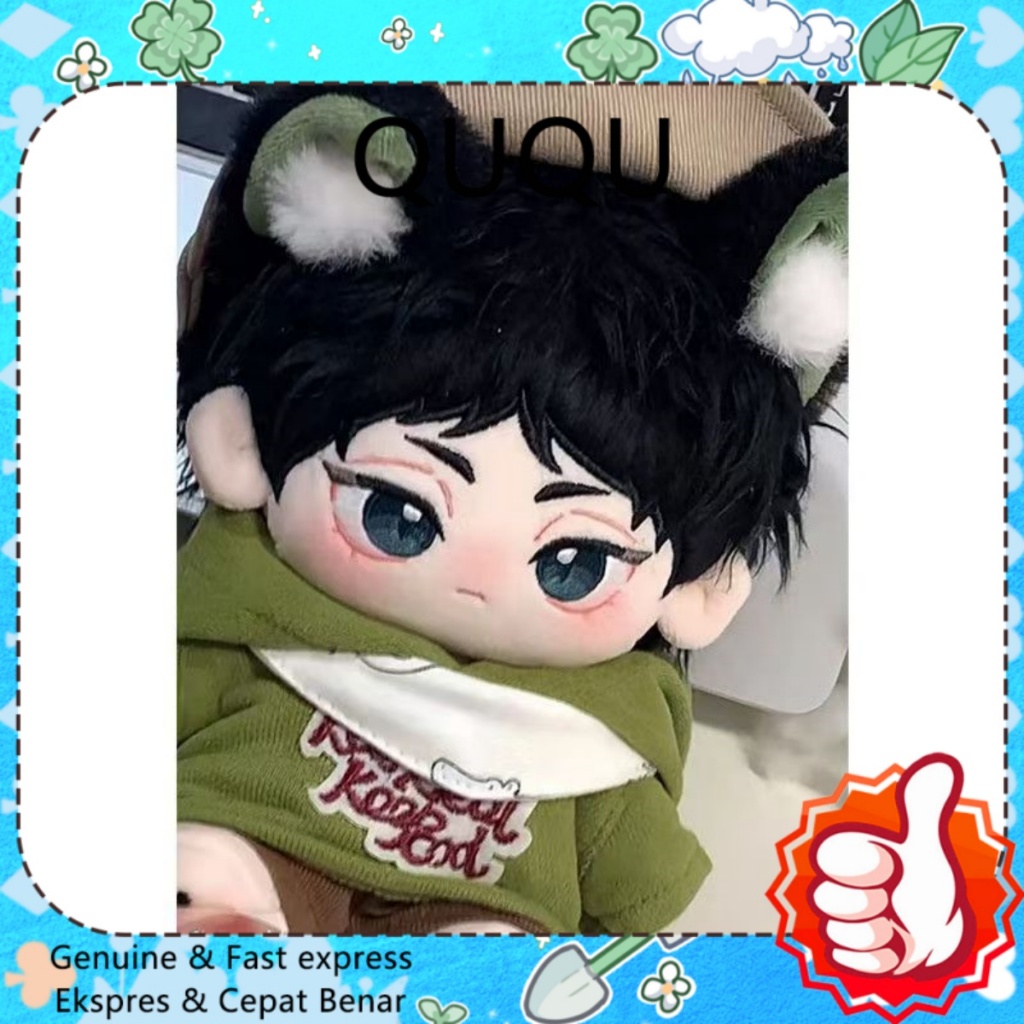 QUQU 20cm Haikyuu!! Akaashi Keiji Attribute Cotton Doll baju boneka 20cm Dress up doll