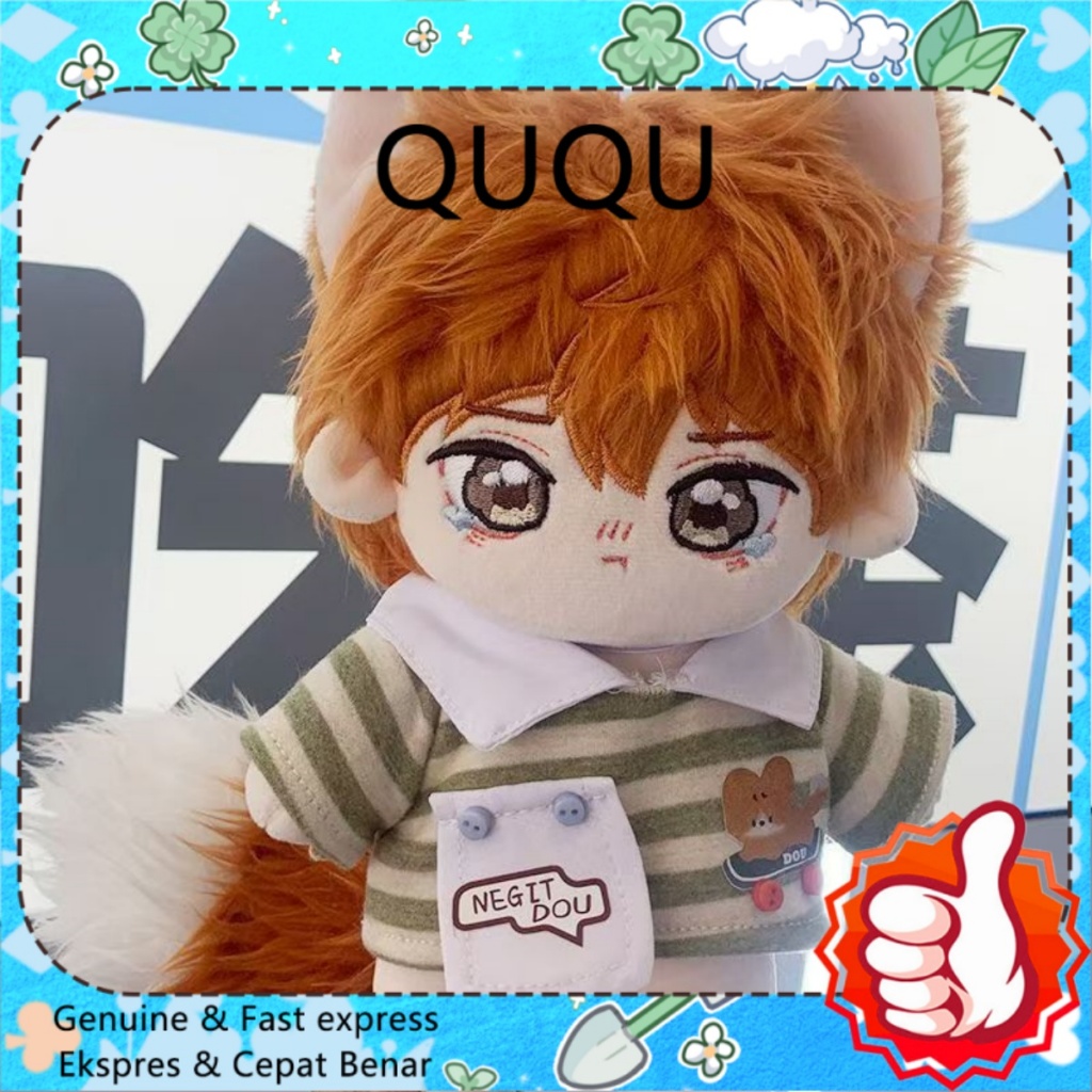 QUQU 20cm Haikyuu Hinata Shoyo Attribute Cotton Doll baju boneka 20cm Dress up doll