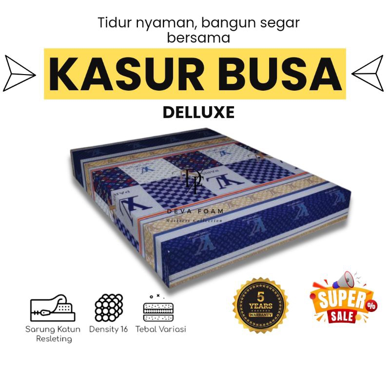 Devafoam BUSASAM KASUR BUSA 140X200 KASUR BUSA SUPER YELLOW SERIM METIS FOAM KASUR SPON
