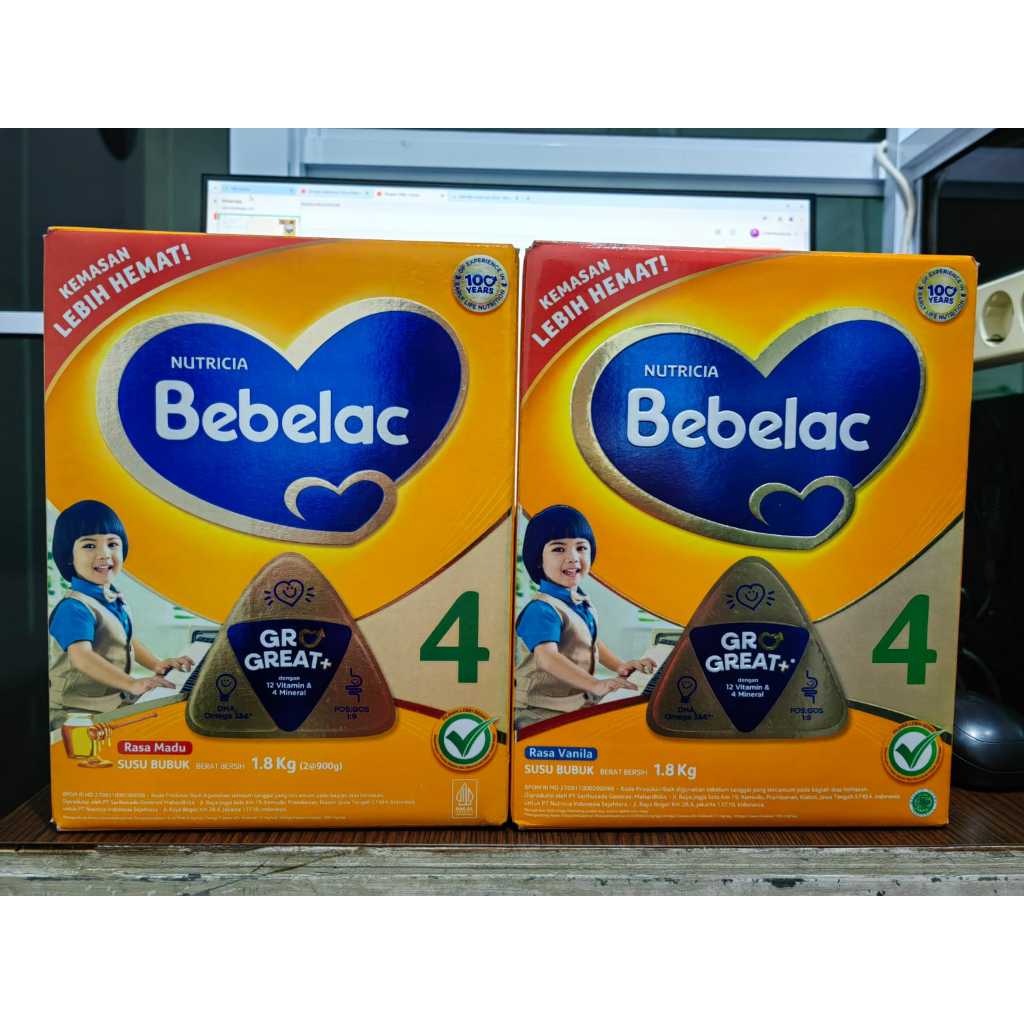 

Nutricia Bebelac 1.8kg susu bubuk usia 4 tahun