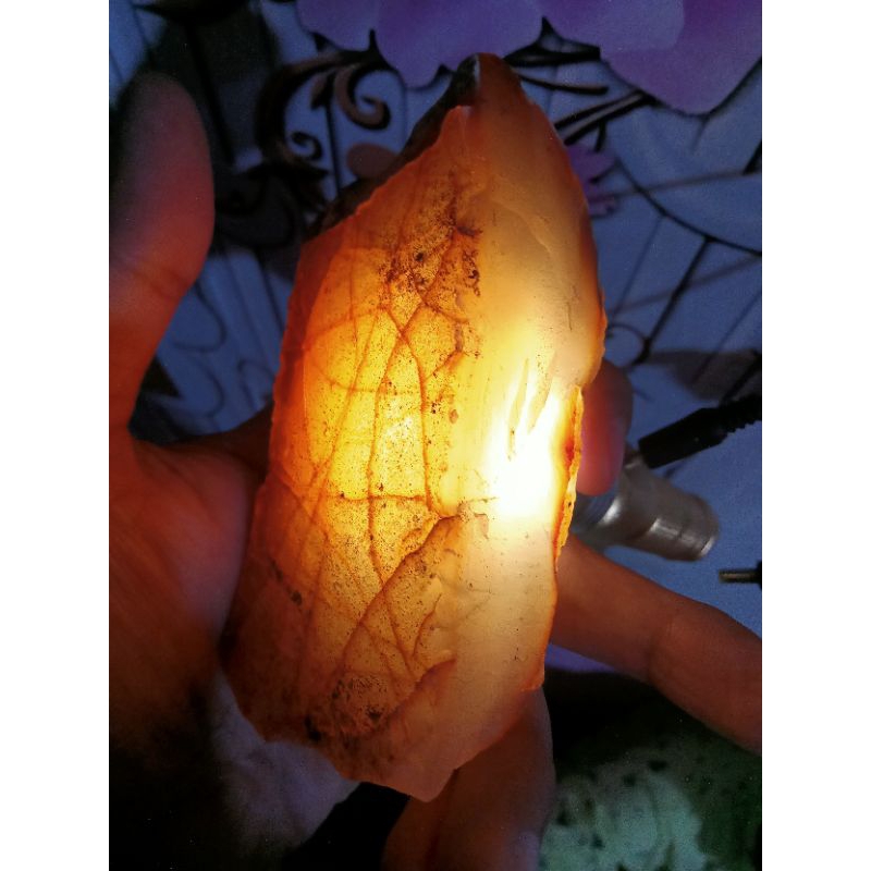 ✅ Batu White Raflesia / Raflesia Putih ( Rough / Bahan Batu Akik Natural - bukan bacan obi red baron