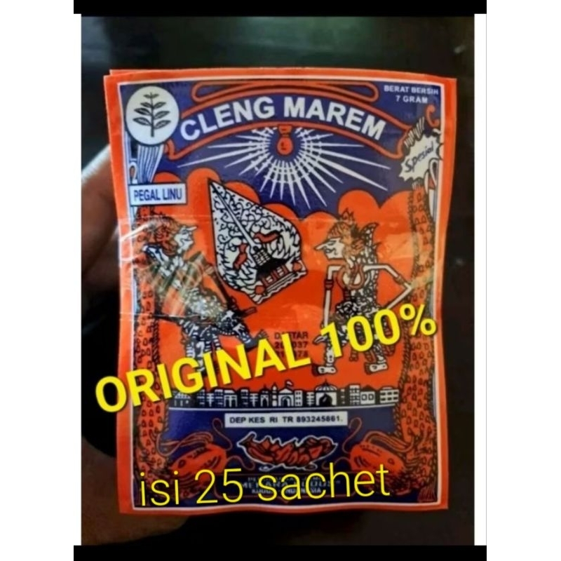 

jamu CLENG MAREM/CAP BECAK 25 sachet