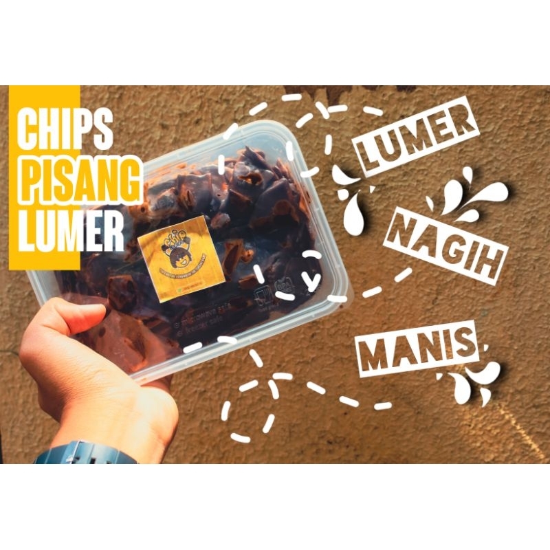 

chips pisang lumer 500 gram lezat, gurih, enak