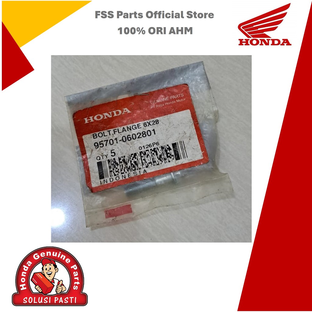 95701-0602801 Bolt Flange 6X28 Honda