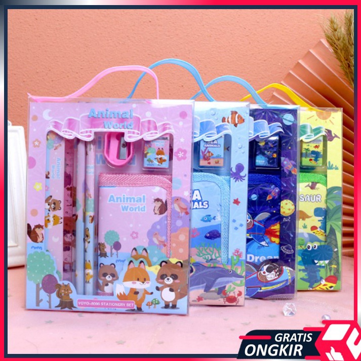 

Kejar Irit Gratis Ongkir S5926 Stationery Set Alat Tulis Set 6 in 1 Hadiah Souvenir Paket Alat Tulis Dompet Anak Alat Tulis Set Karakter