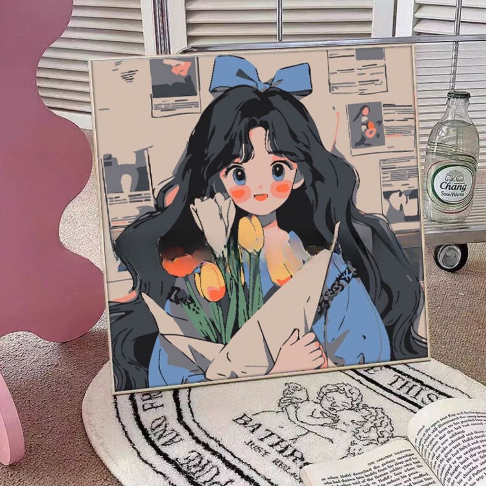 

Penawaran Terbaik GS Paket Melukis Paint By Numbers Kit Anak Kanvas Gambar Colouring Belajar Mewarnai STY751