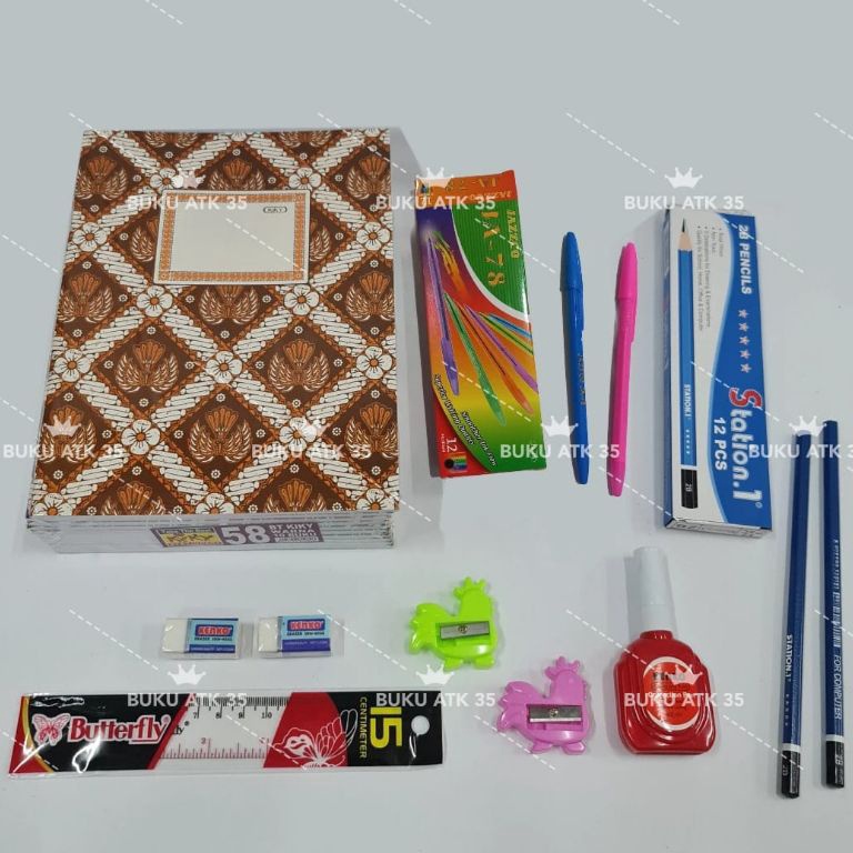 

Baru Meriah PROMO MURAH Paket Alat Tulis Set LENGKAP buku KIKY 58