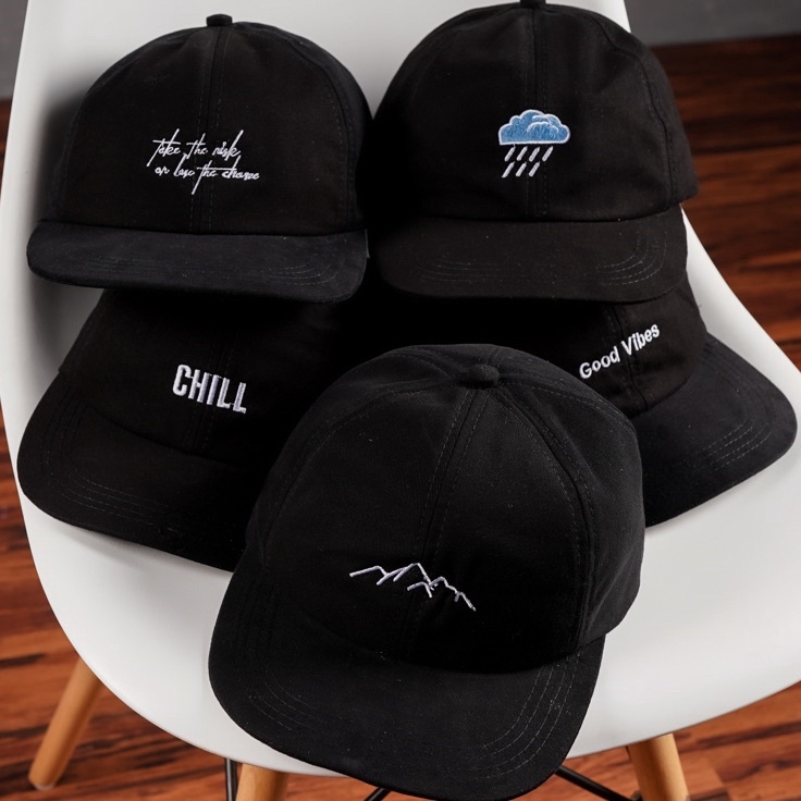 Stock Limited  Topi 6 Panel Distro Motif Bordir