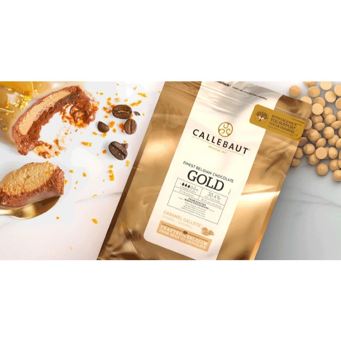 

Callebaut Gold 30.4% / Callebaut Caramel Couverture - 2.5 Kg