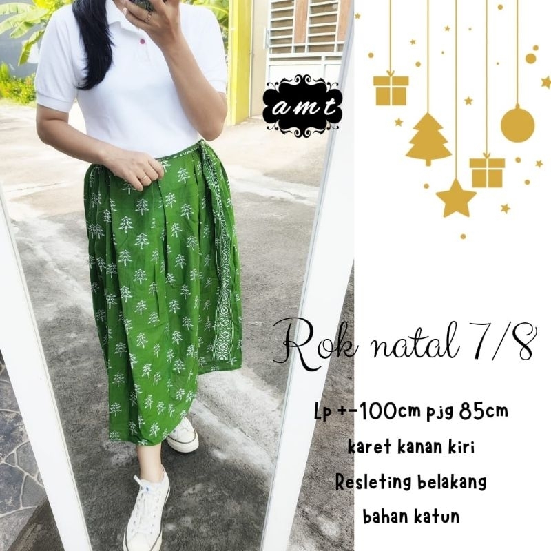 Rok Payung Batik Motif Natal 7/8