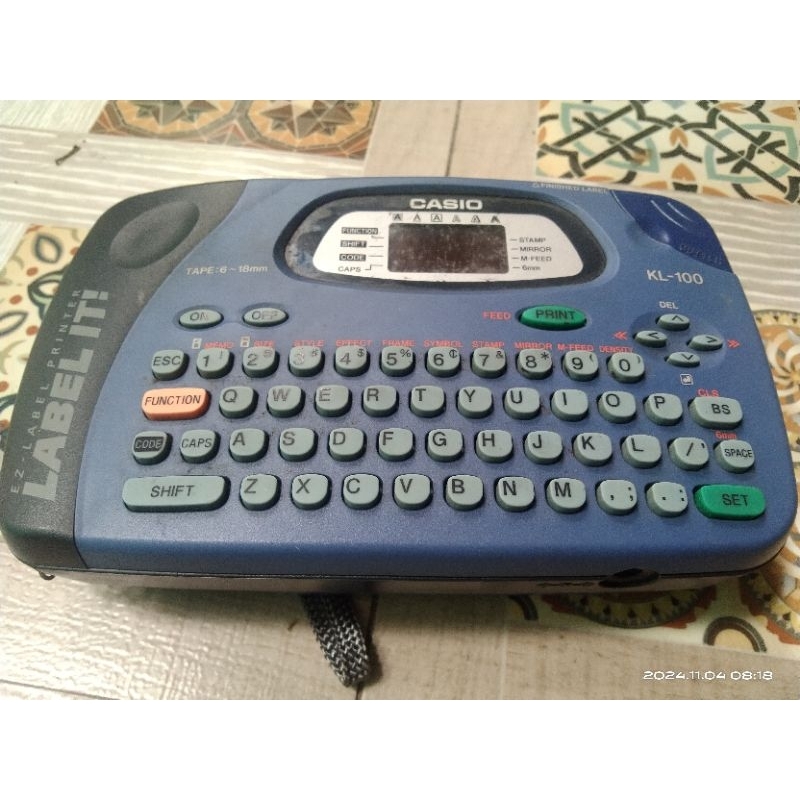 

printer label Casio KL 100 take it bekas minus