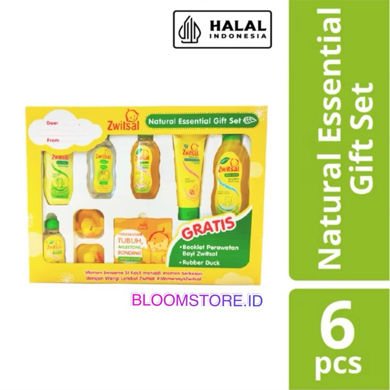 ZWITSAL Baby Spa Natural Essential Gift Box FREE PACKING Set Kado Perlengkapan Mandi Hadiah Bayi Bar