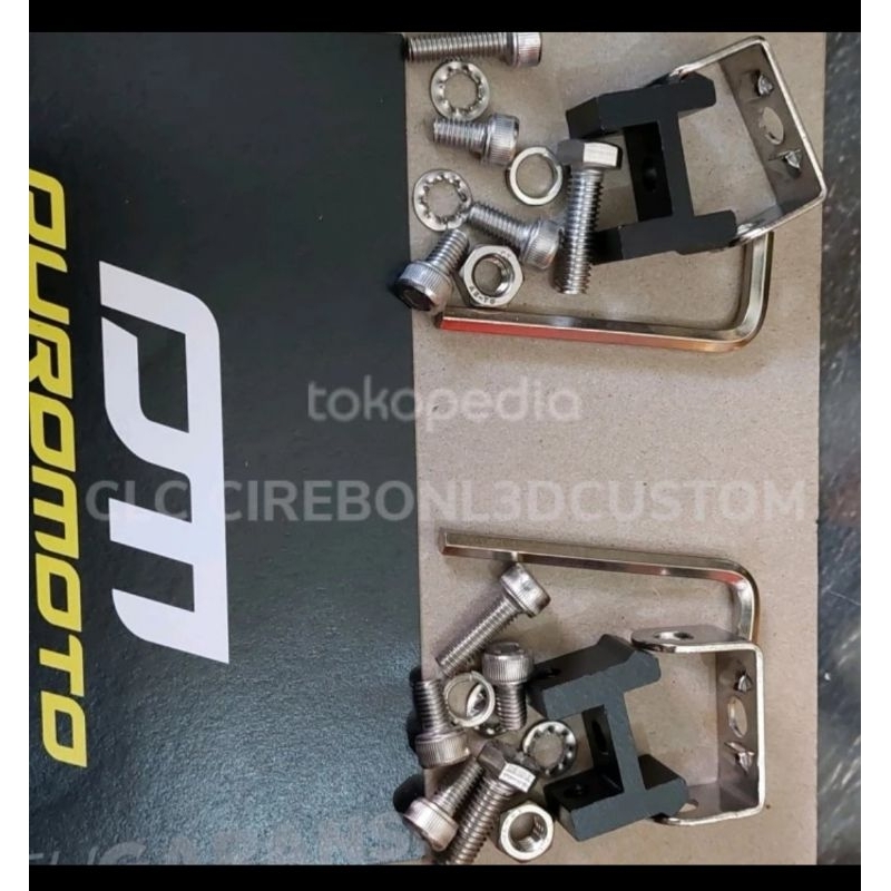 bracket breket lampu duromoto M5 M6 harga sepasang