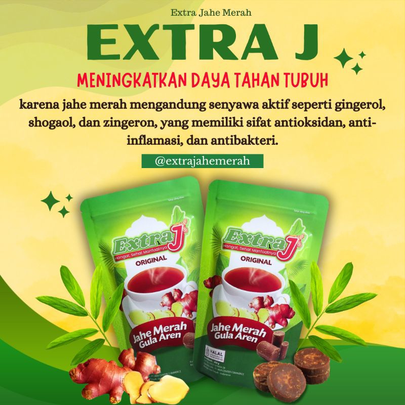 

Extra Jahe Merah Gula Aren Untuk Meningkatkan Daya Tahan Tubuh